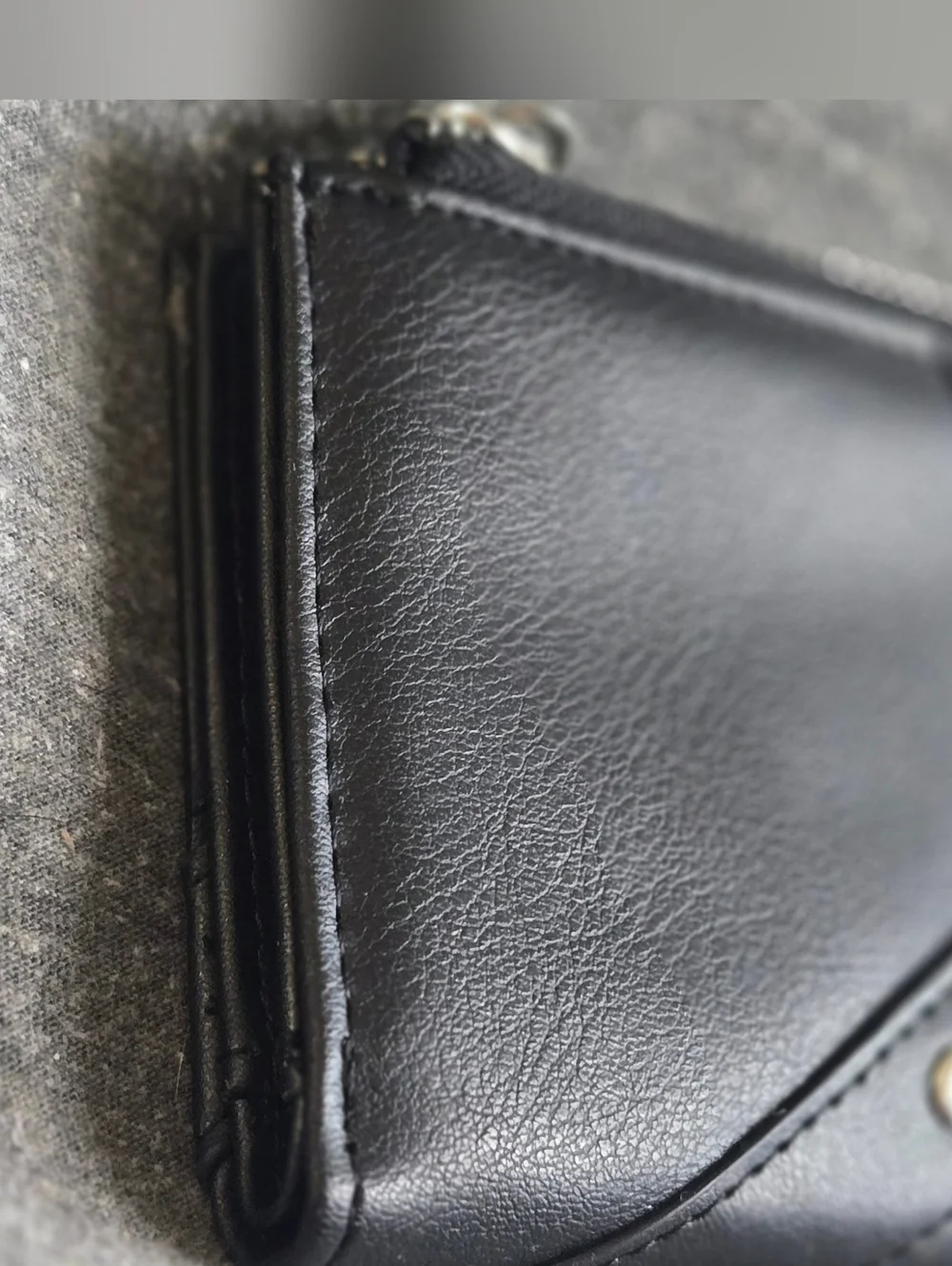 Black Heart Ring Zip Card Wallet - Unbranded NWOT